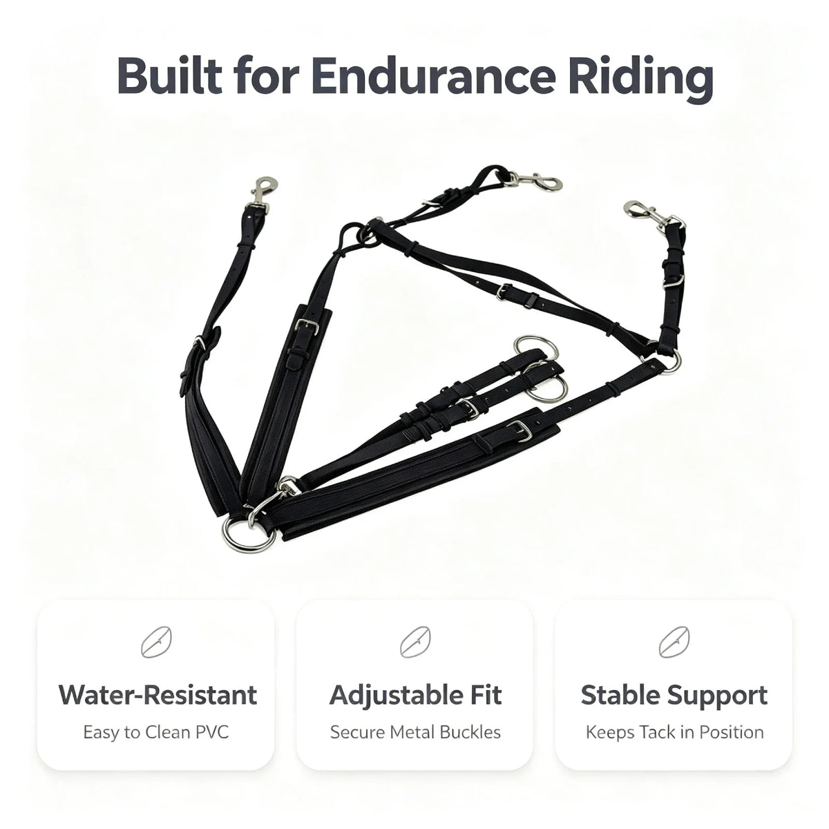 Water-resistant Pvc Martingale Strap Horse - ProPawPet.com