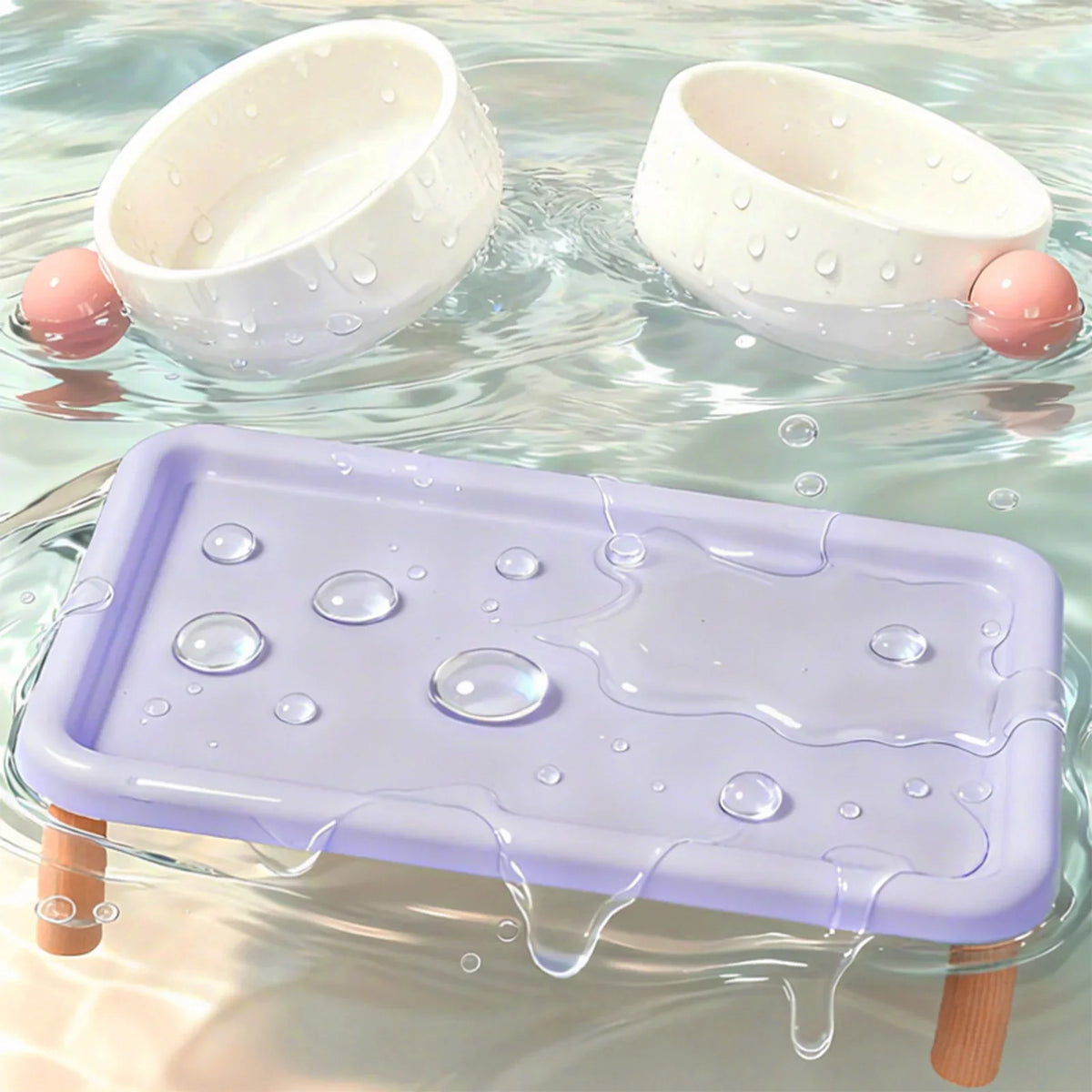 Elevated Cat Food Bowl Platform Portable for - ProPawPet.com