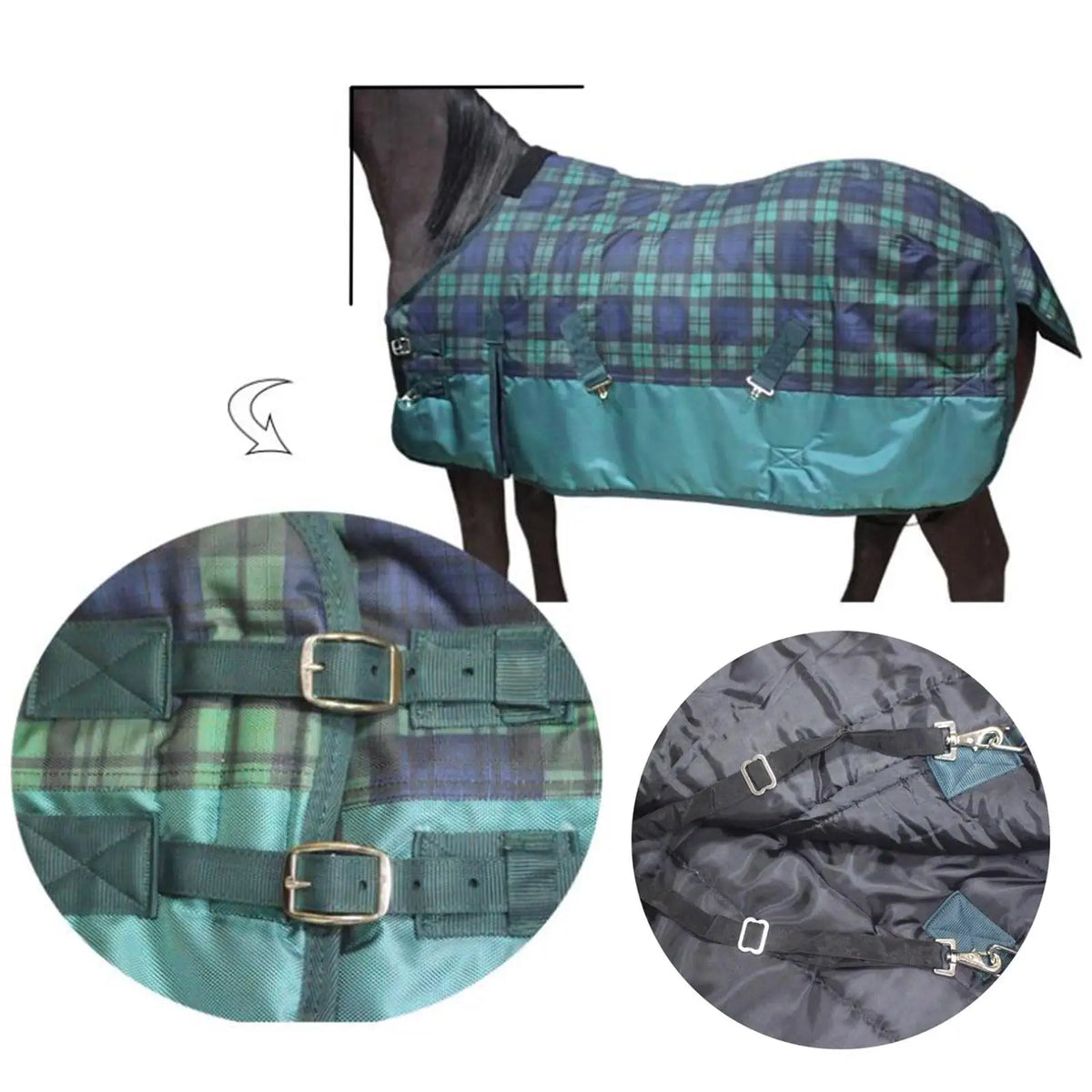 Winter Horse Blanket Easy to Install - ProPawPet.com