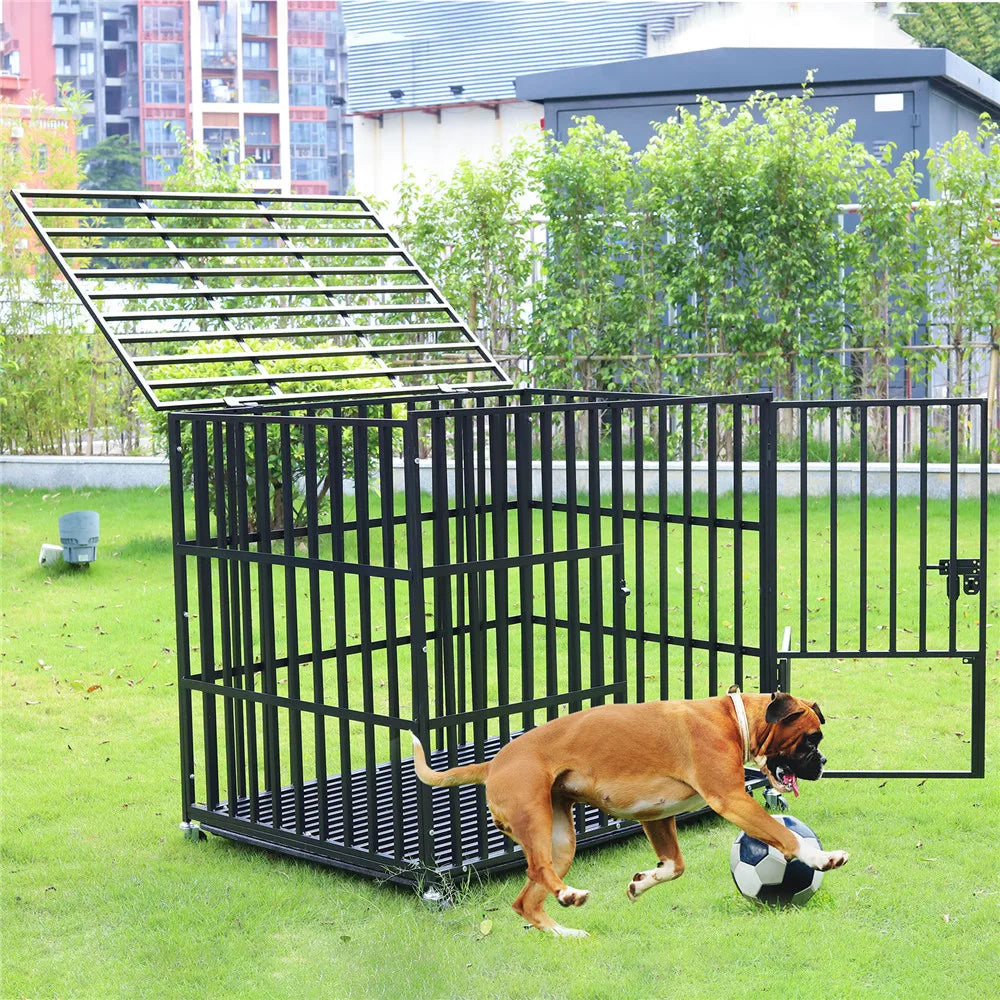 Rolling Heavy XXL Large Pet Cage Thick Metal - ProPawPet.com