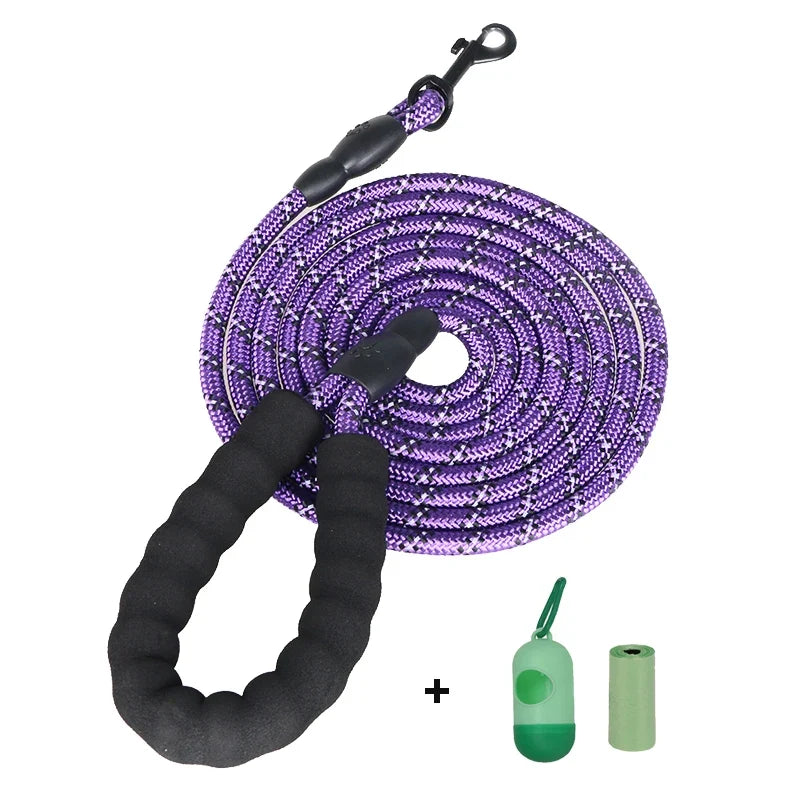 Pet Leashes Reflective Multi Color Round - ProPawPet.com