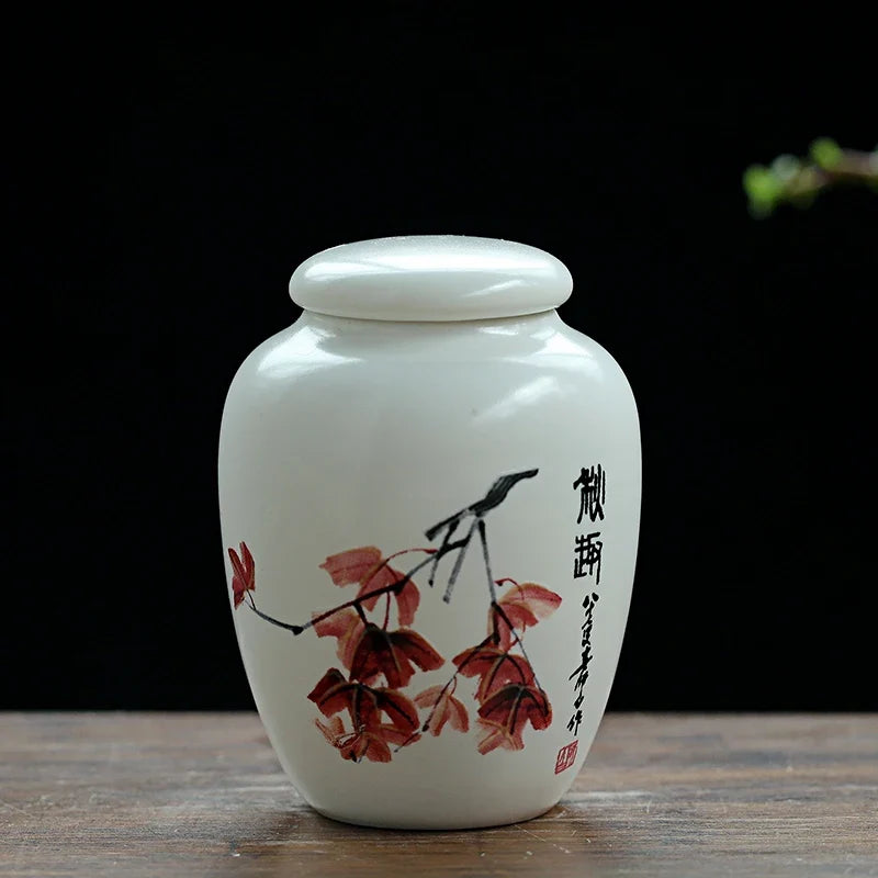 Mini White Ceramic Pet Ashes Urn Cremation Ash Holder Small – 12 Colors