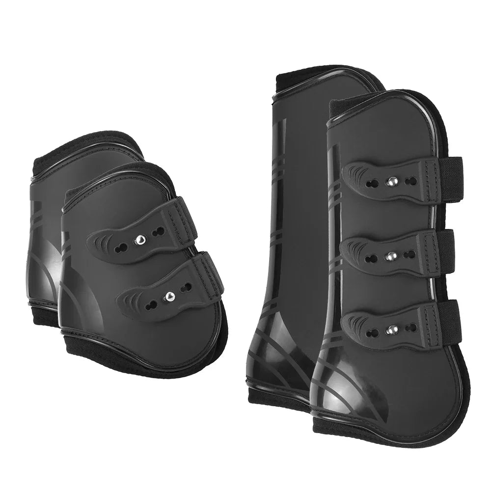 2/4PCS Front Hind Leg Boots Adjustable Horse - ProPawPet.com