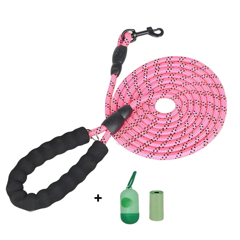 Pet Leashes Reflective Multi Color Round - ProPawPet.com