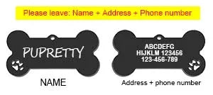 Pet ID Tag Personalized Free Engraved - ProPawPet.com