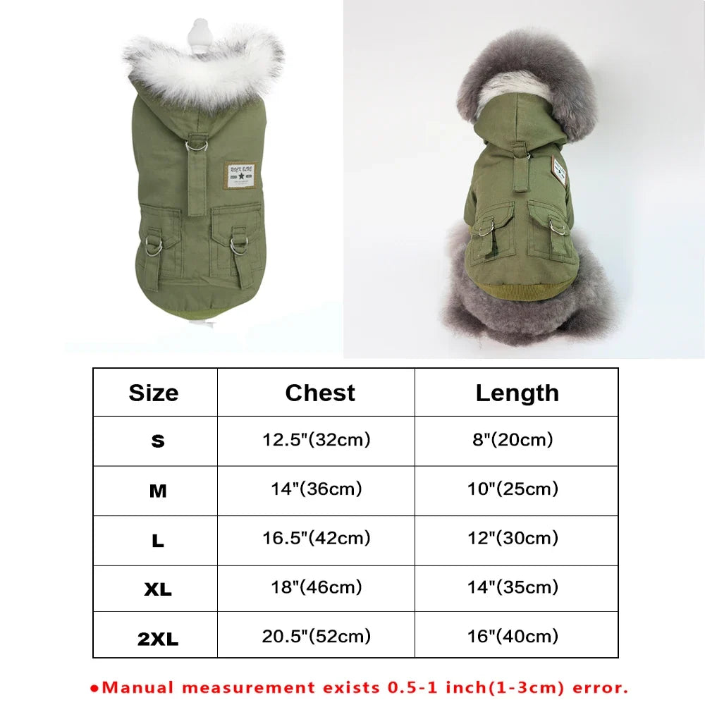 Cool Dog Leather Jacket Coat Warm Winter Pet - ProPawPet.com