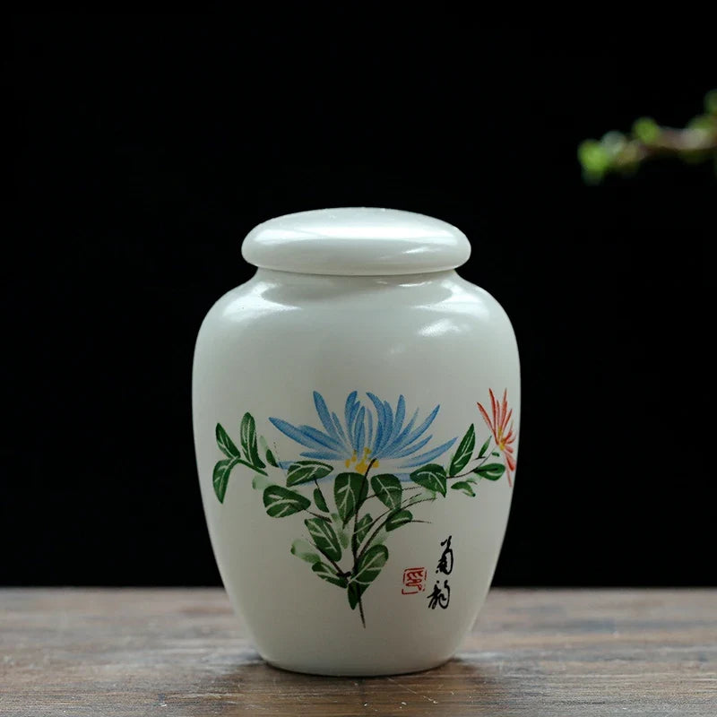Mini White Ceramic Pet Ashes Urn Cremation Ash Holder Small – 12 Colors
