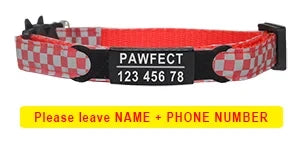 Cat Collar Custom Personalized ID Free - ProPawPet.com