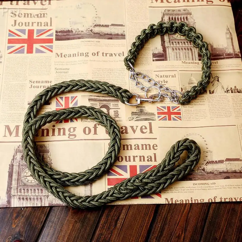 Double Strand Rope Large Dog Leashes Metal P - ProPawPet.com