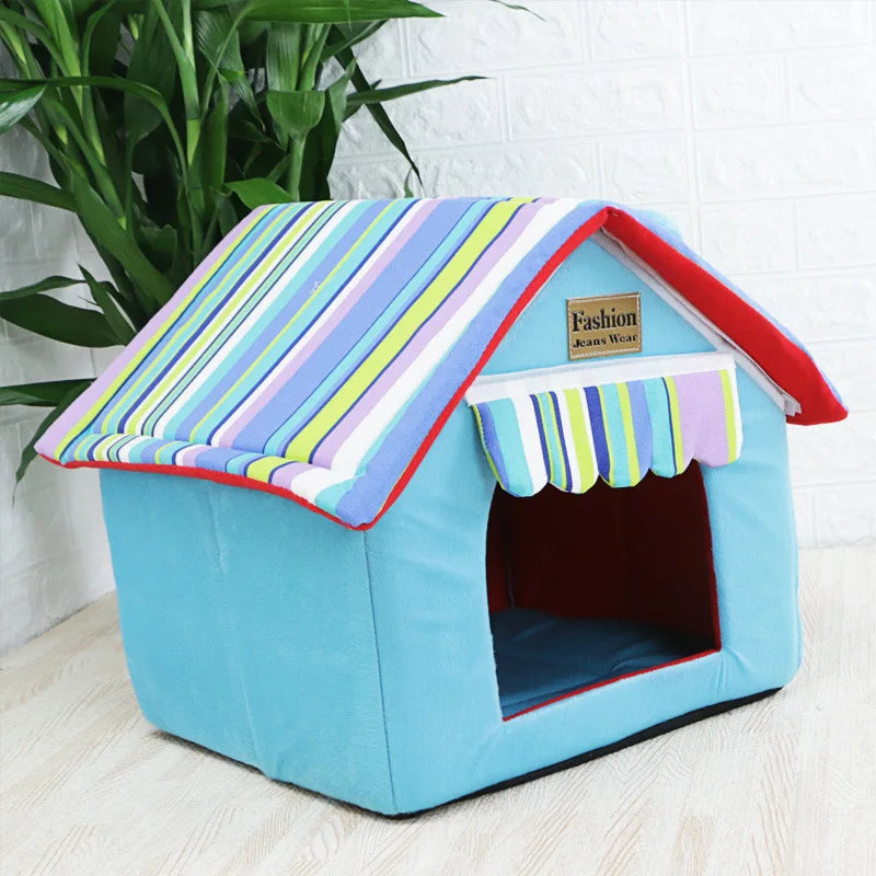 Dog House Cat Bed Pet Kennel Cute Puppy Mat - ProPawPet.com