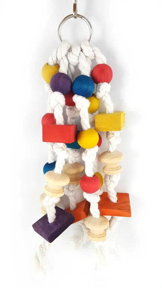 Parrot Grinding Swing Station Ladder String Toy – 9 Colors
