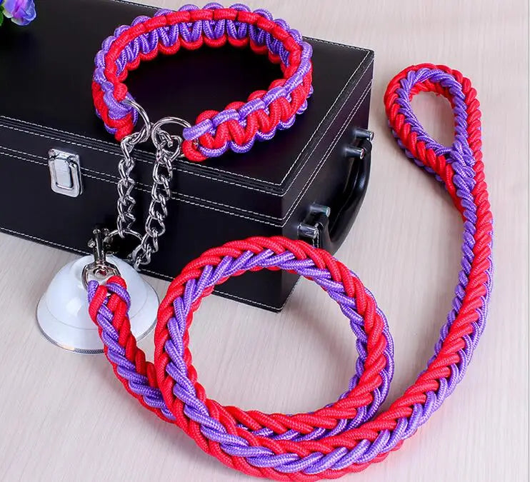 Double Strand Rope Large Dog Leashes Metal P - ProPawPet.com