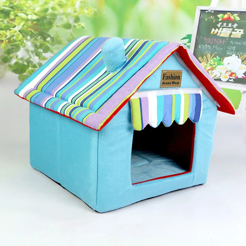Dog House Cat Bed Pet Kennel Cute Puppy Mat - ProPawPet.com