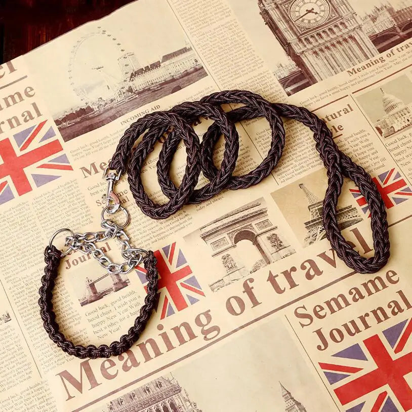 Double Strand Rope Large Dog Leashes Metal P - ProPawPet.com