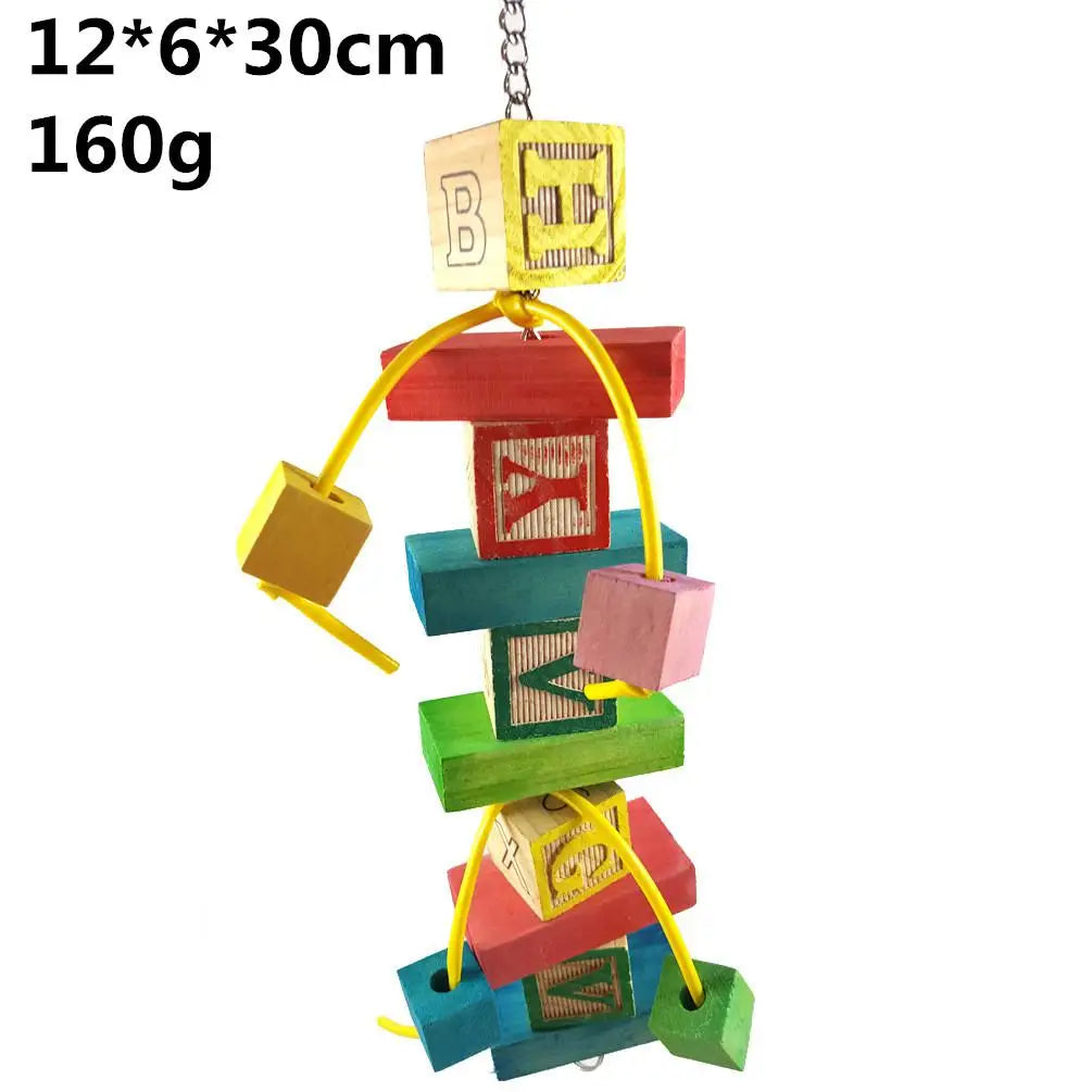 Parrot Grinding Swing Station Ladder String Toy – 9 Colors
