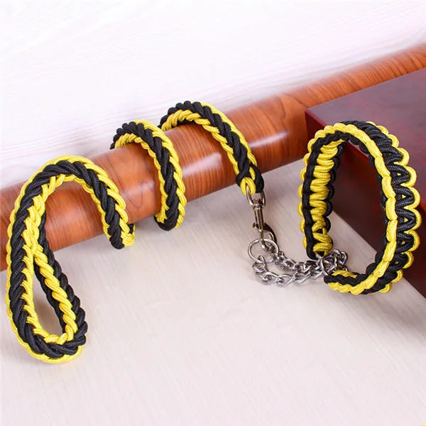Double Strand Rope Large Dog Leashes Metal P - ProPawPet.com