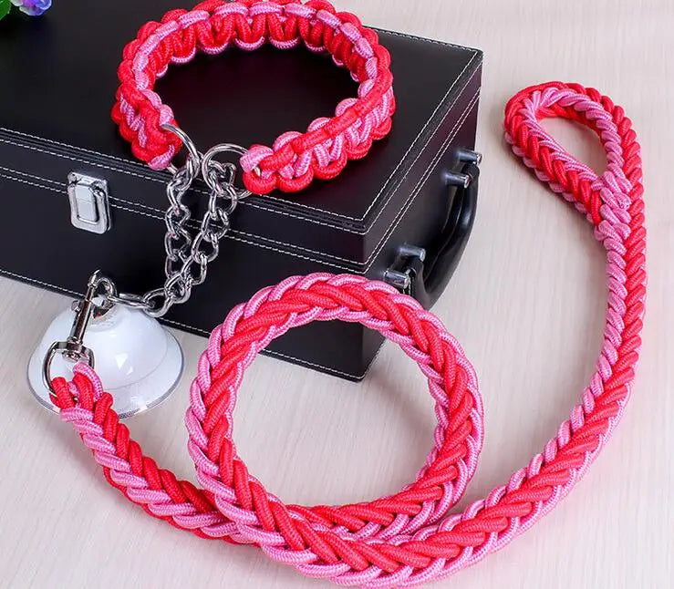 Double Strand Rope Large Dog Leashes Metal P - ProPawPet.com