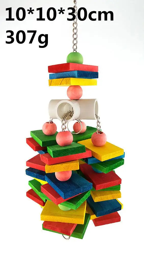 Parrot Grinding Swing Station Ladder String Toy – 9 Colors