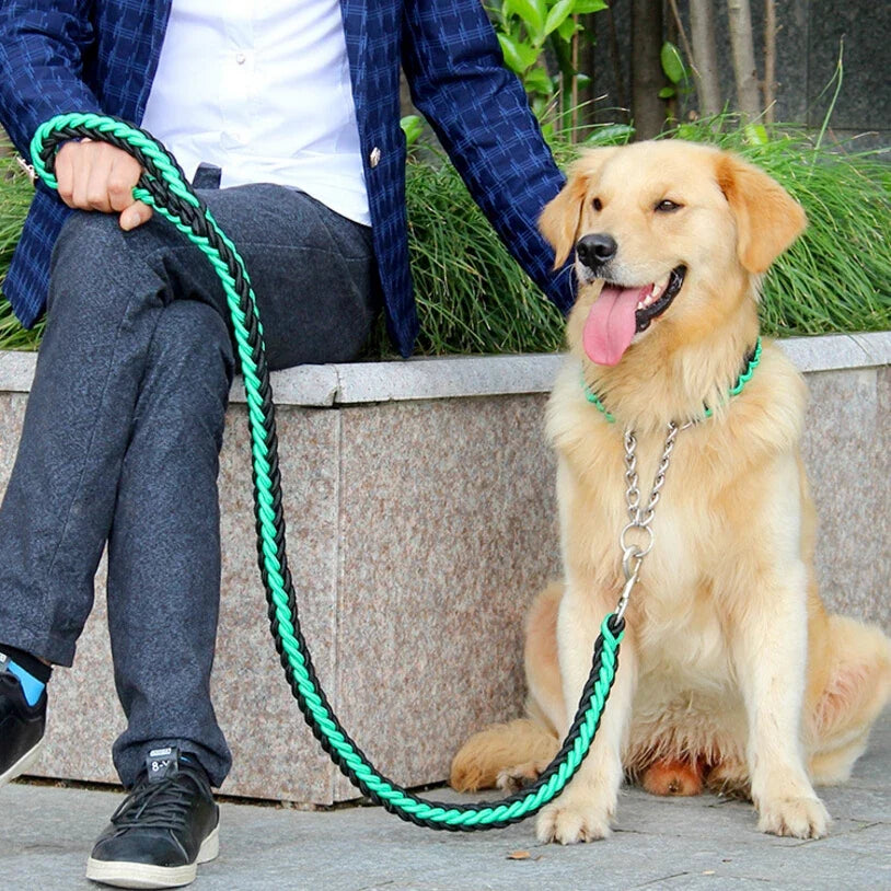 Double Strand Rope Large Dog Leashes Metal P - ProPawPet.com