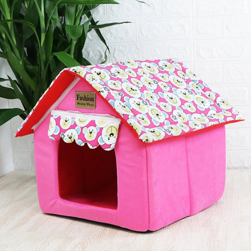 Dog House Cat Bed Pet Kennel Cute Puppy Mat - ProPawPet.com