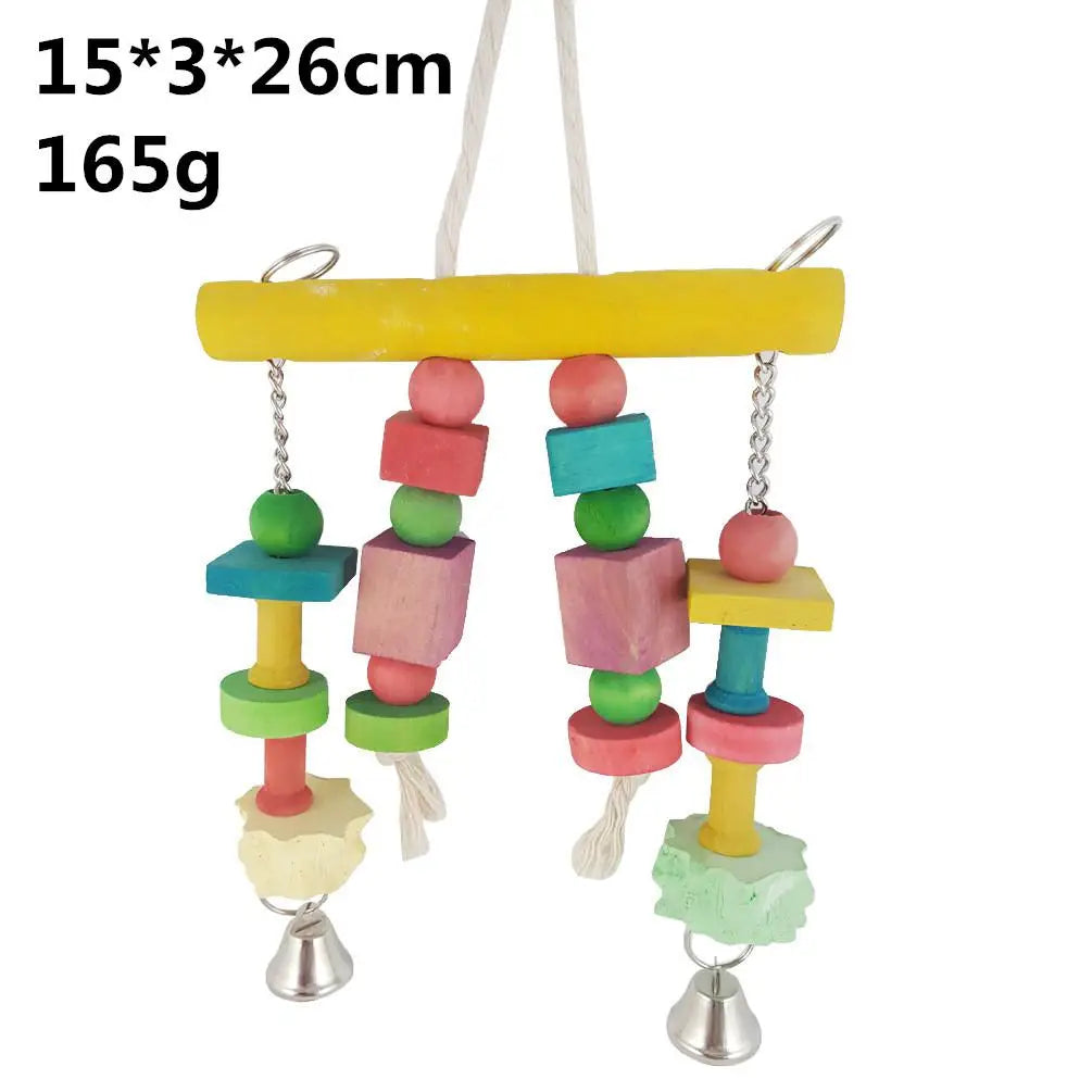 Parrot Grinding Swing Station Ladder String Toy – 9 Colors