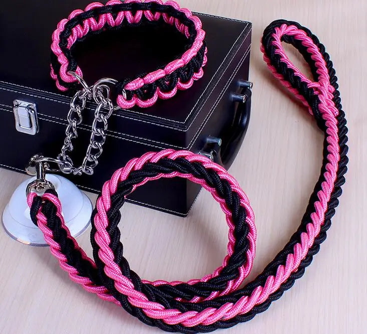 Double Strand Rope Large Dog Leashes Metal P - ProPawPet.com