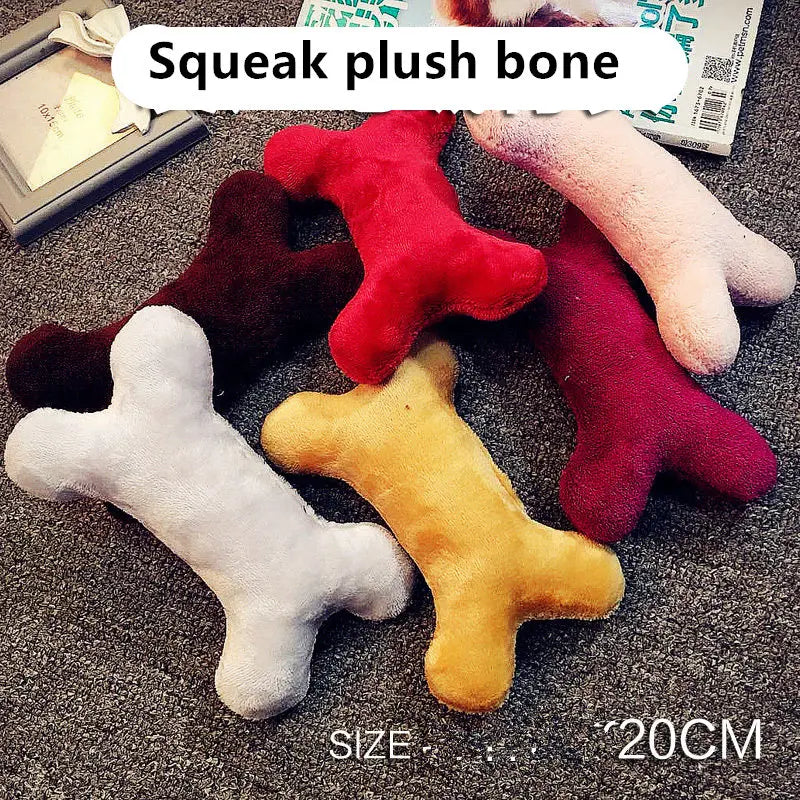 1PC Rubber Squeak Toy for Dog Chew Bone - ProPawPet.com