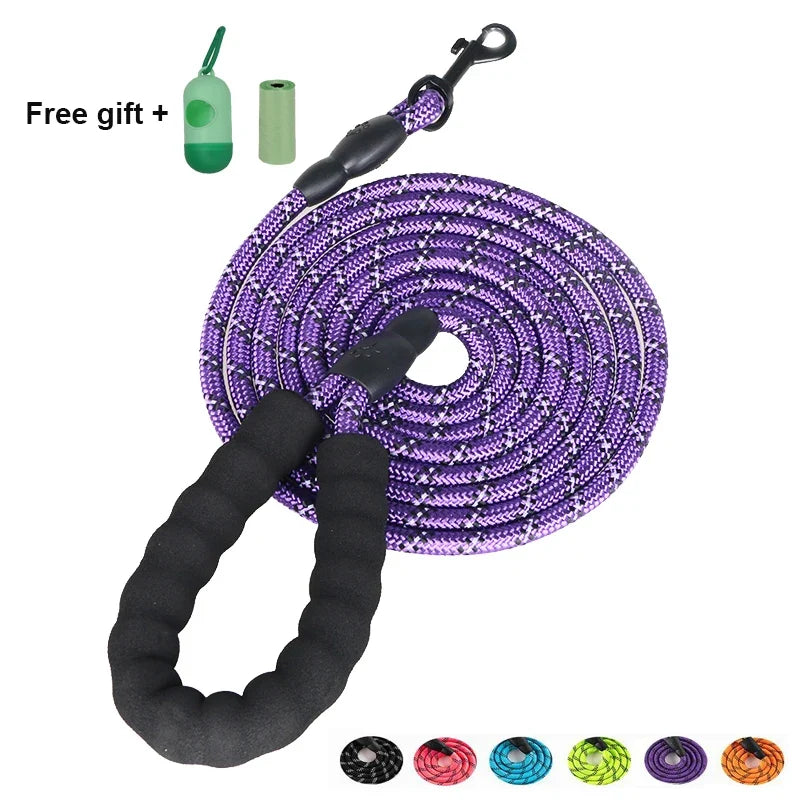 Pet Leashes Reflective Multi Color Round - ProPawPet.com