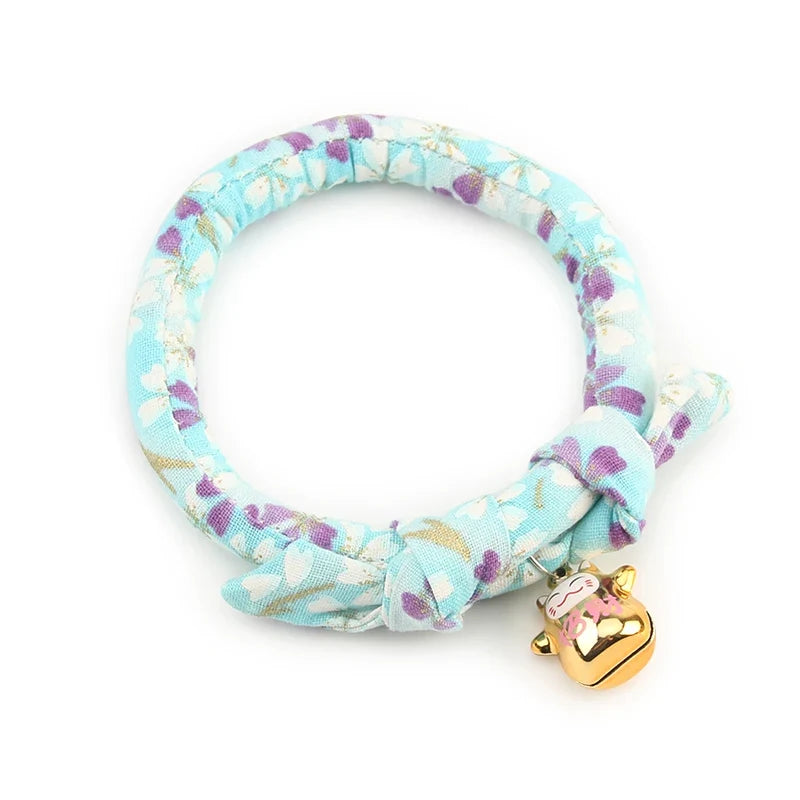 Sakura Japanese Cute Cat Collar With Bell - ProPawPet.com