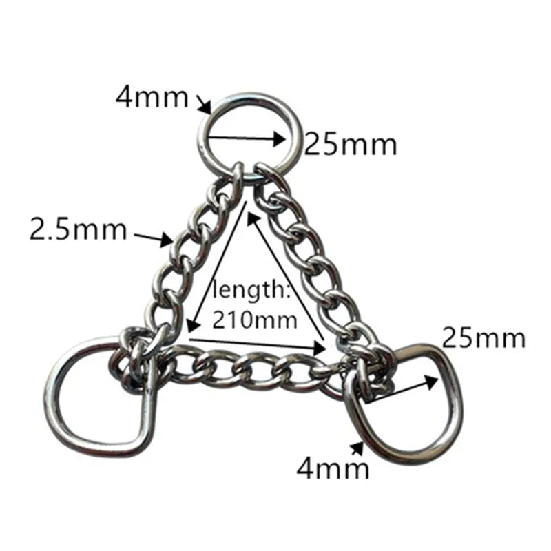Adjustable Stainless Steel Chain Dog Collar – 2 Colors