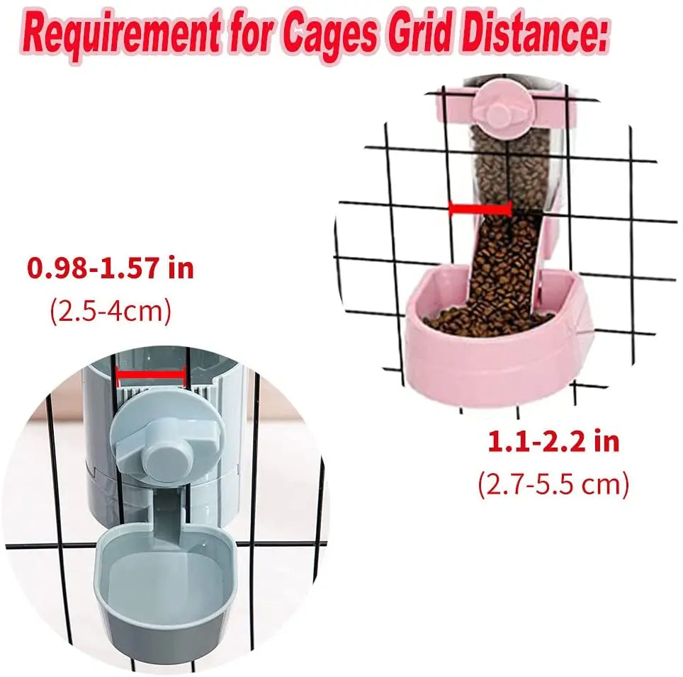 Automatic Pet Feeder Cage Hanging Bowl Water - ProPawPet.com