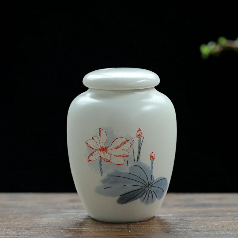 Mini White Ceramic Pet Ashes Urn Cremation Ash Holder Small – 12 Colors