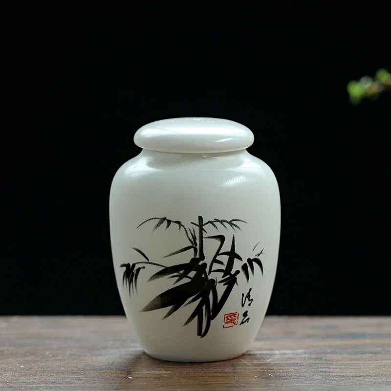 Mini White Ceramic Pet Ashes Urn Cremation - ProPawPet.com