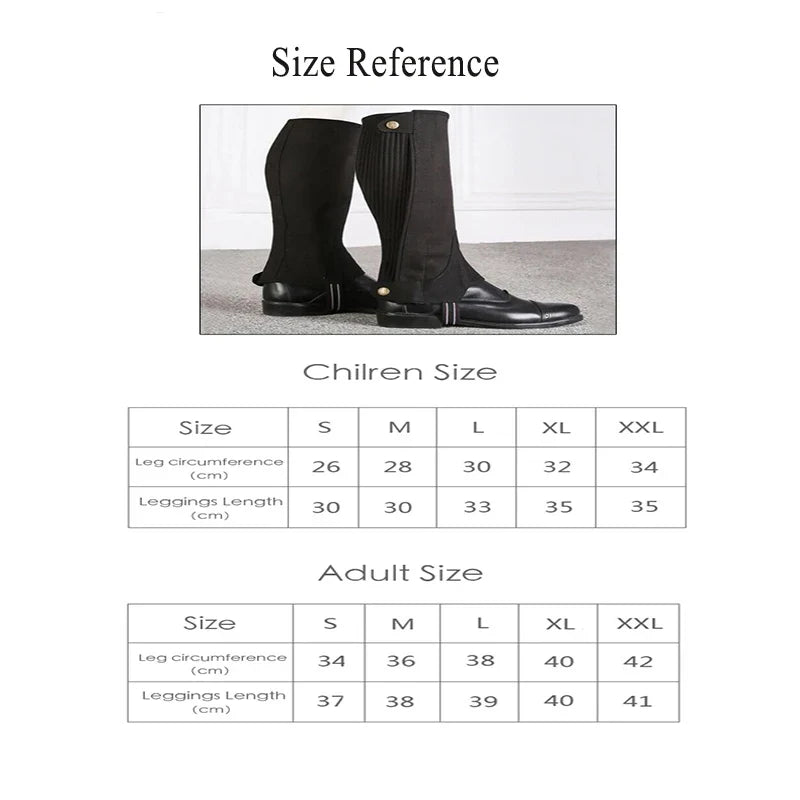 Microfiber Equestrian Gaiter Half Chaps - ProPawPet.com