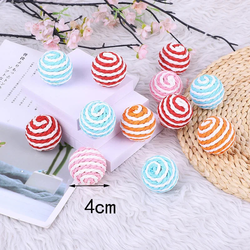 Cat Plaything Plastic Artificial Colorful Teaser – 16 Colors
