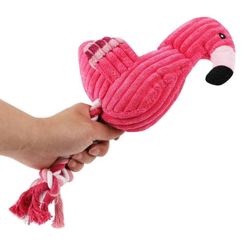 Plush Flamingo Pet Squeaky Toys for Small - ProPawPet.com