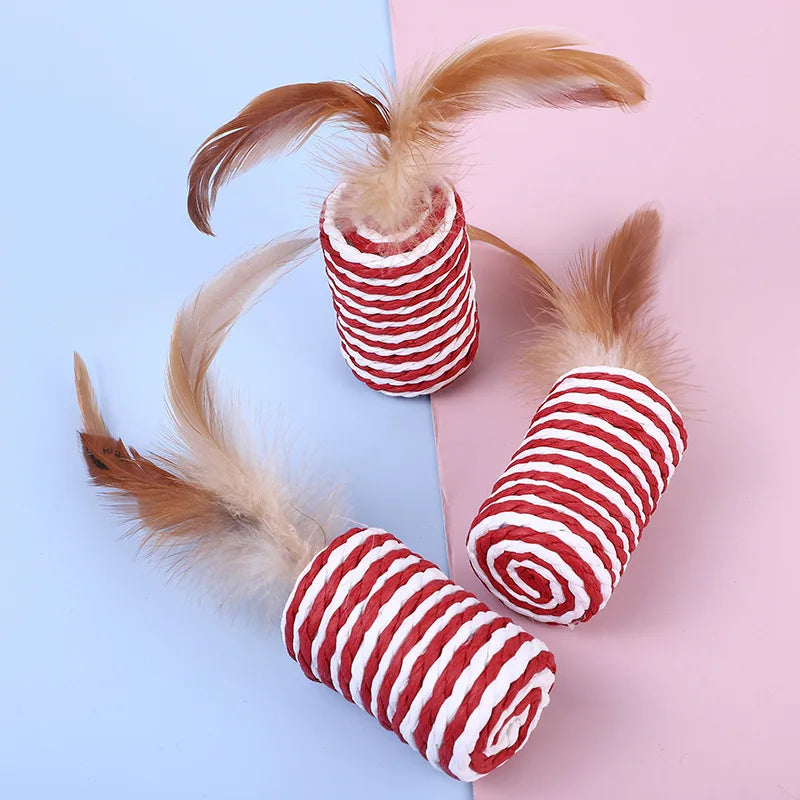 5pcs Cat Toy Plastic Artificial Colorful Cat - ProPawPet.com