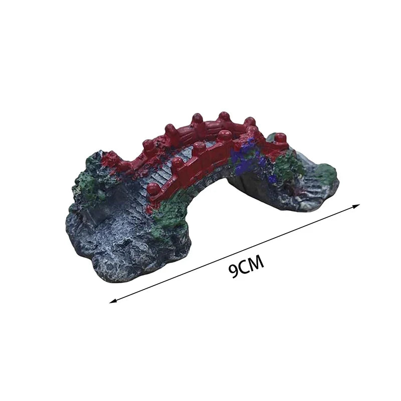 Fish Tank Artificial Bridge Resin Landscape Decoration – Aquarium Supplies