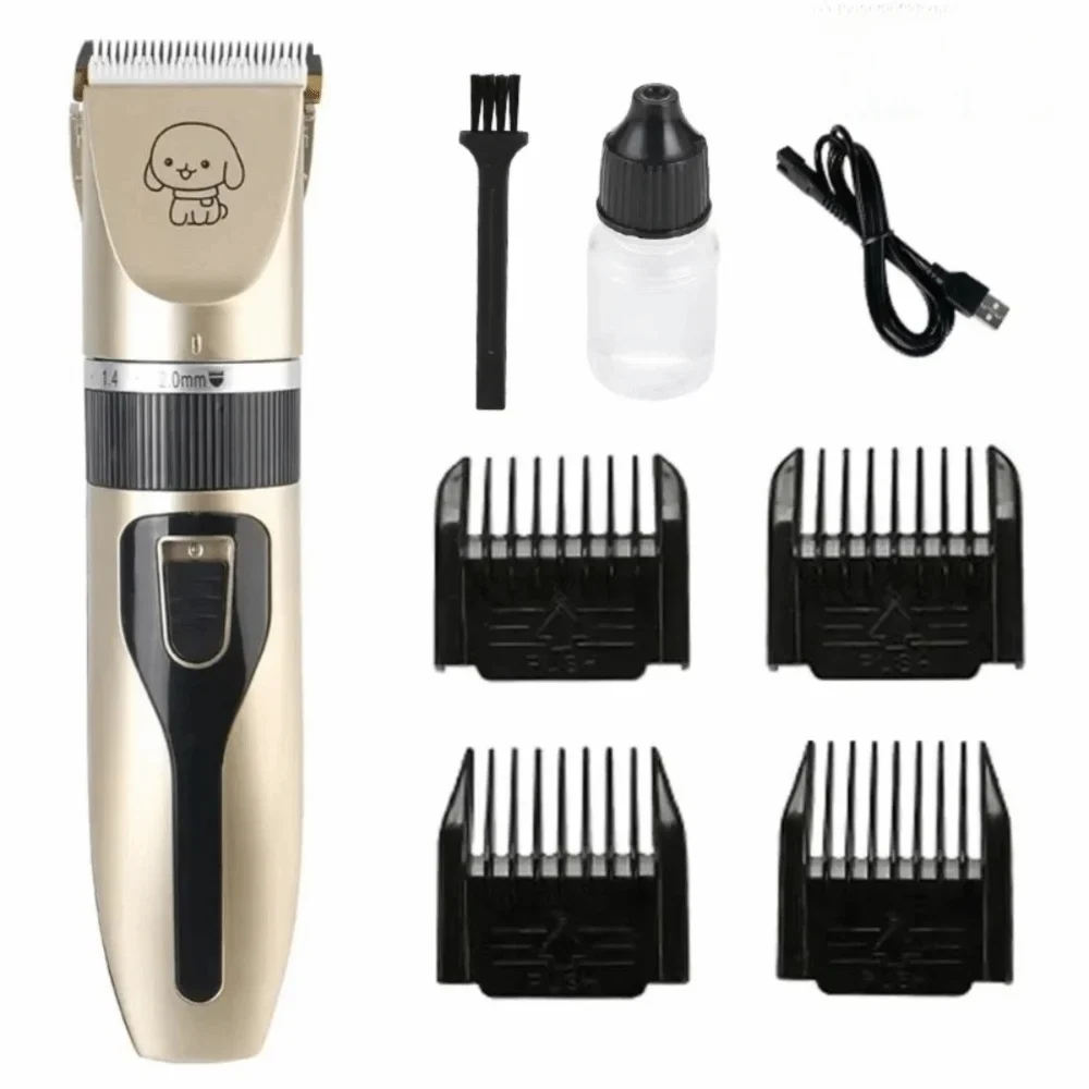 Professional USB Rechargeable Dog Hair Clippers, Quiet
