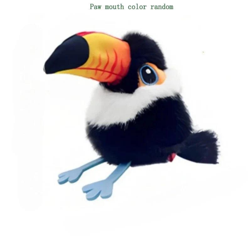 Plush Pet Interactive Flapping Chirping Bird Cat Plaything, Soft