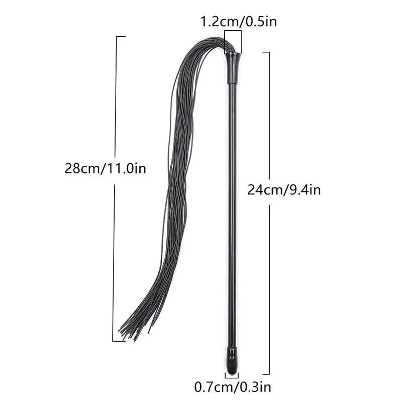 Silicone Whip Racing Riding Crop Party Flogger Hand Cuffs – 5 Colors