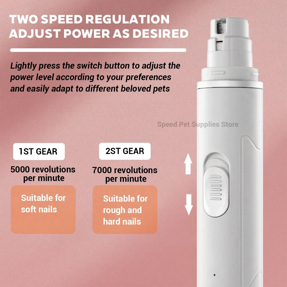 Dog Nail Grinder USB Rechargeable Electric - ProPawPet.com