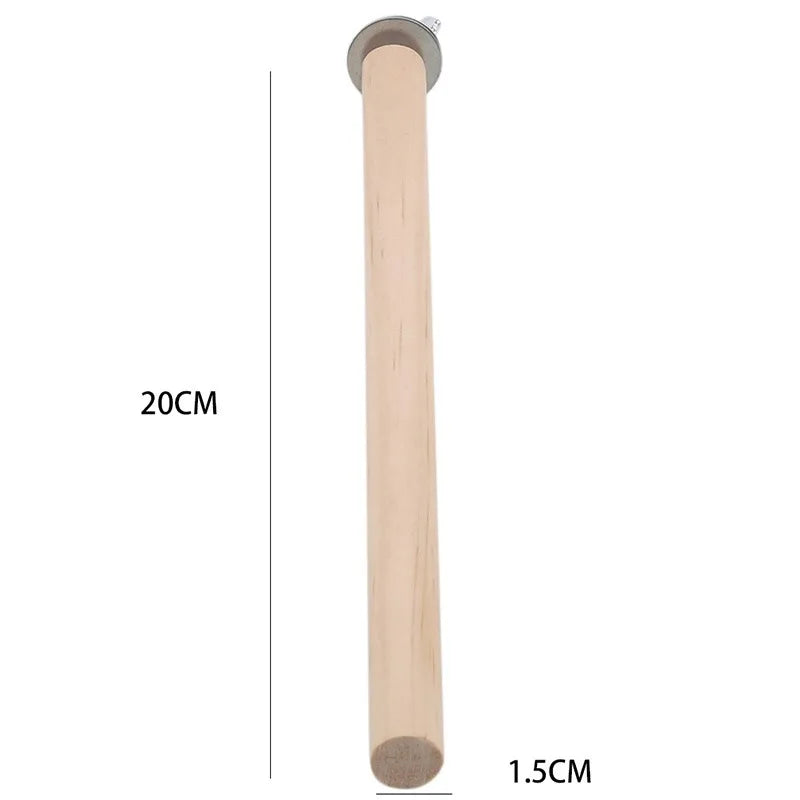 10 14 20 25cm Parrot Pet Raw Wood Hanging Stand – Bird Toys & Play