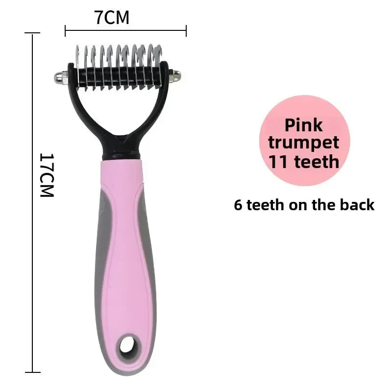 Stainless Steel Pet Hair Removal Comb Dog Grooming Brush