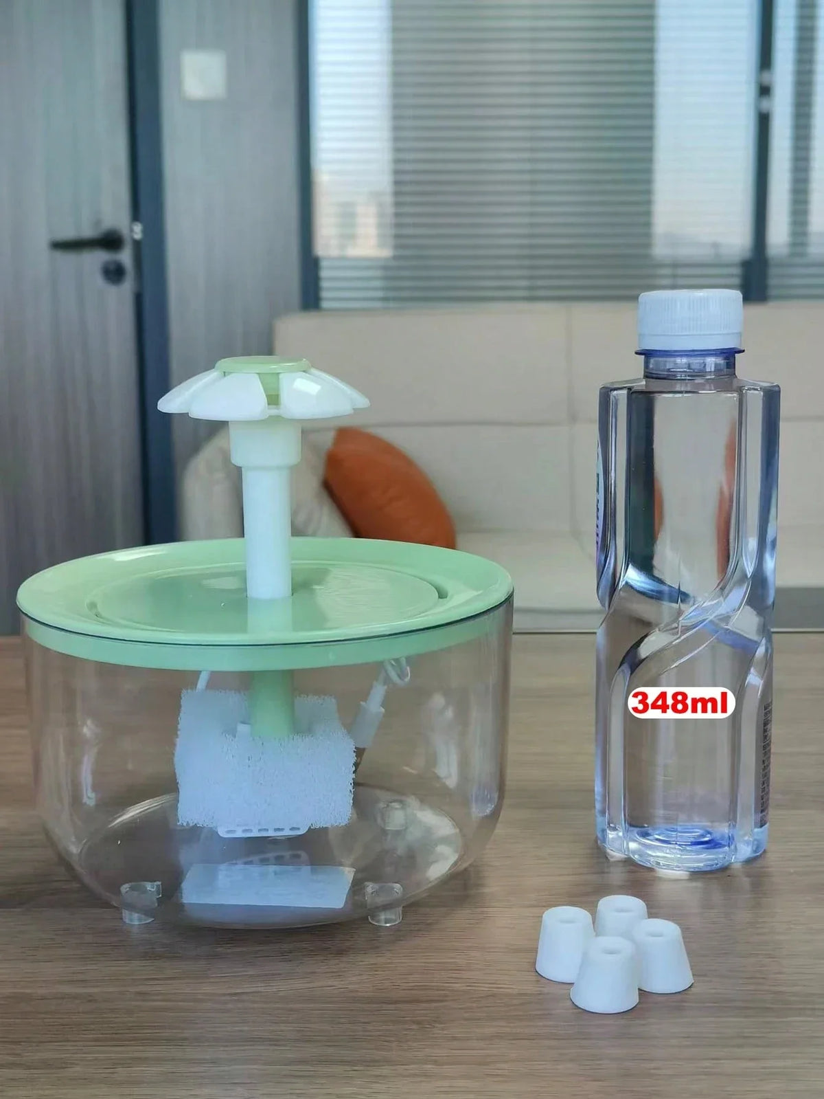 1500ml 50.72oz Floral Design Automatic Cat Water Fountain – 5 Colors