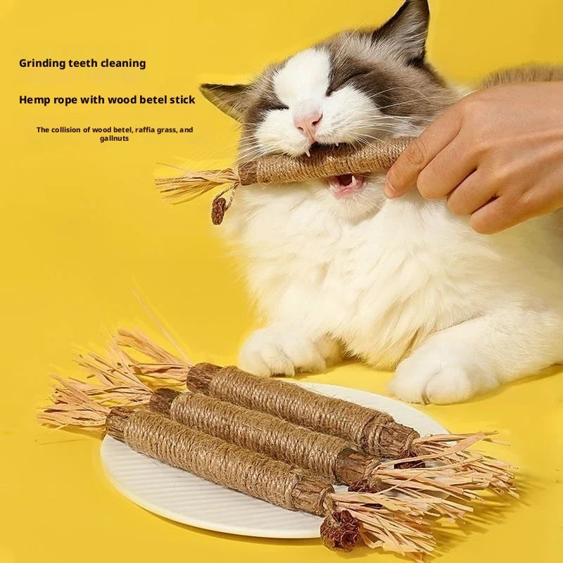3Pcs Mutianliao Raffia Grass Teething Stick - ProPawPet.com