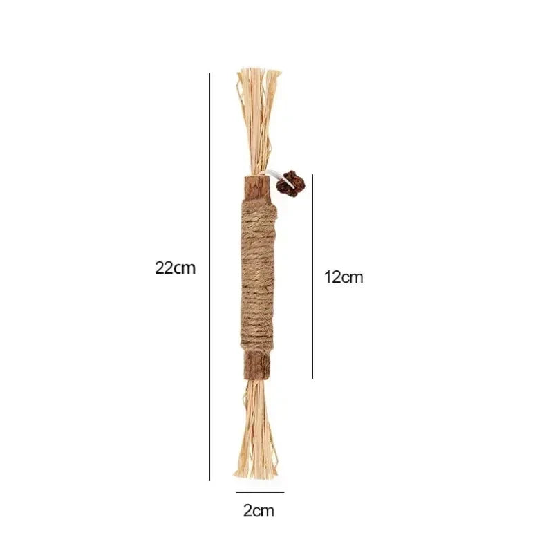 Durable 3-Pack Woodland Cat Chew Sticks Self Entertaining Boredom