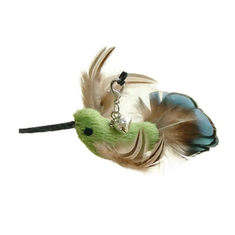 Interactive Plush Simulated Bird Cat Stick Head Teaser