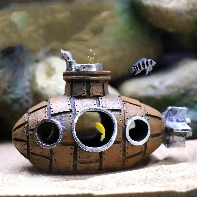 Resin Submarine Ornaments Fish Shrimp - ProPawPet.com