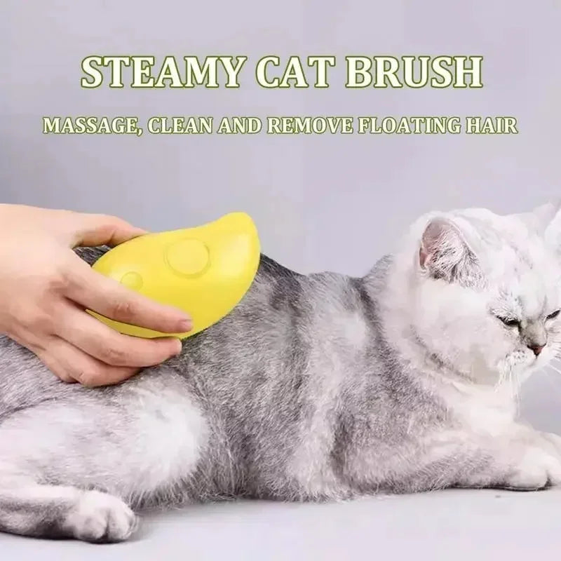 3 in 1 Pet Steam Brush Electric Sprayer Comb - ProPawPet.com